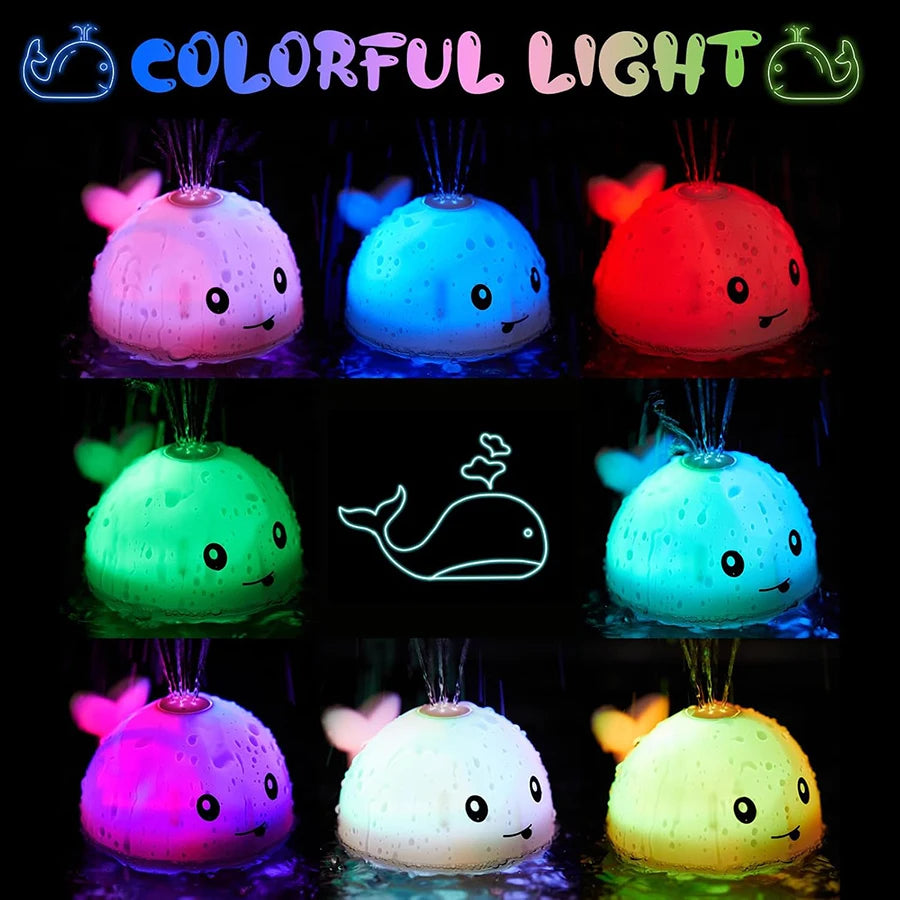 Light-Up Baby Whale Bath Toy – Sprinkler Fountain for Toddlers