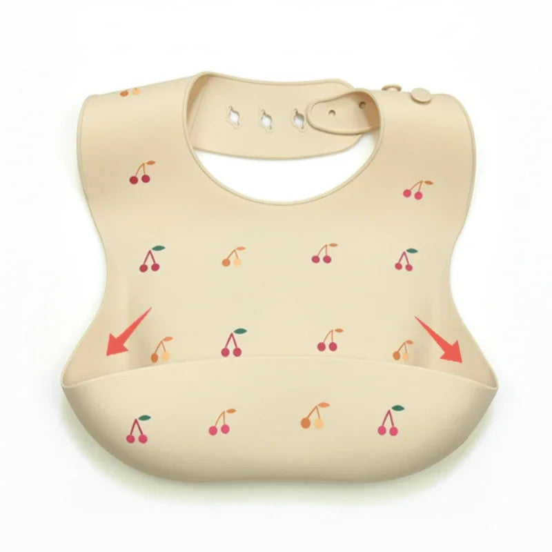 Waterproof Silicone Baby Bib – BPA Free, Soft & Adjustable