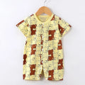 0-24month Baby Clothes Summer Toddler Jumpsuit Printed Fashion Cute Infantil Costume Cotton Short Sleeve Climbing Clothes Onesie
