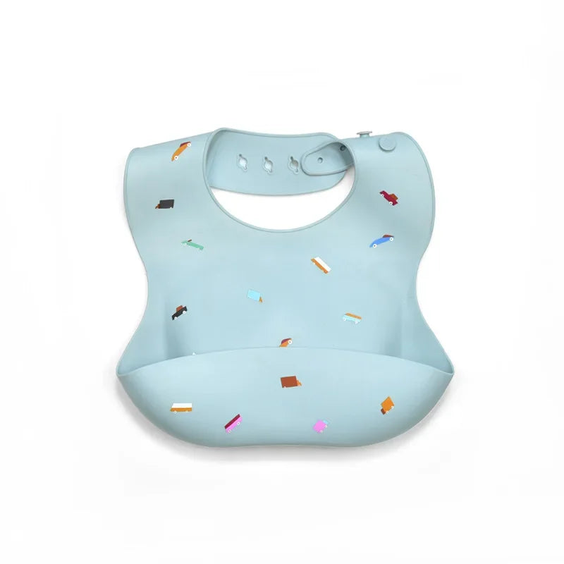 Waterproof Silicone Baby Bib – BPA Free, Soft & Adjustable