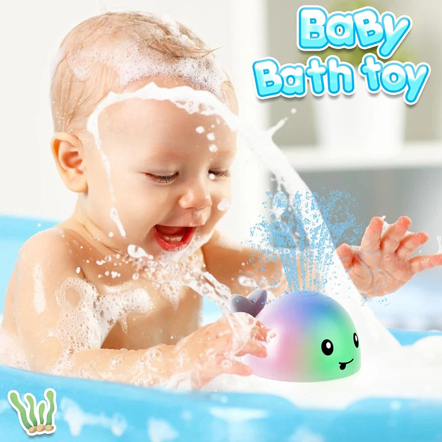 Light-Up Baby Whale Bath Toy – Sprinkler Fountain for Toddlers