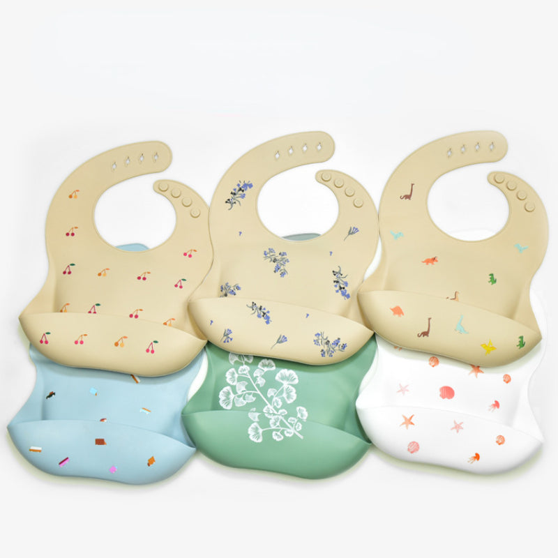 Waterproof Silicone Baby Bib – BPA Free, Soft & Adjustable