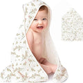 Hooded Baby Bath Towel – Soft Organic Cotton Muslin for Newborns