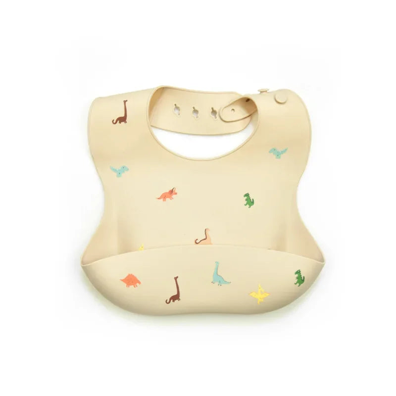 Waterproof Silicone Baby Bib – BPA Free, Soft & Adjustable