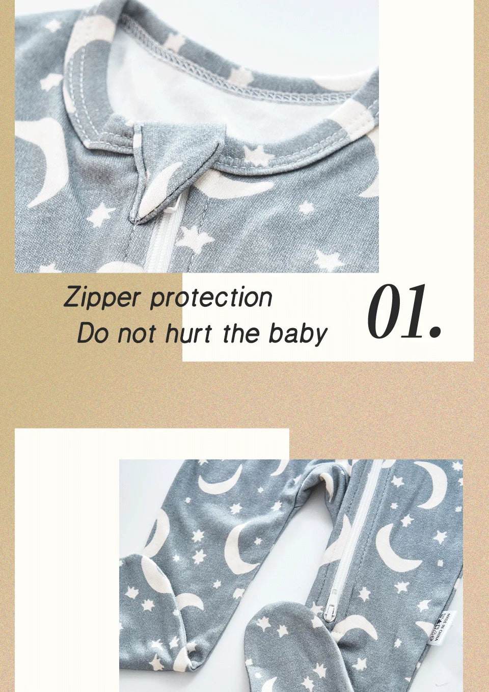 Long Sleeve Bamboo Baby Sleeper