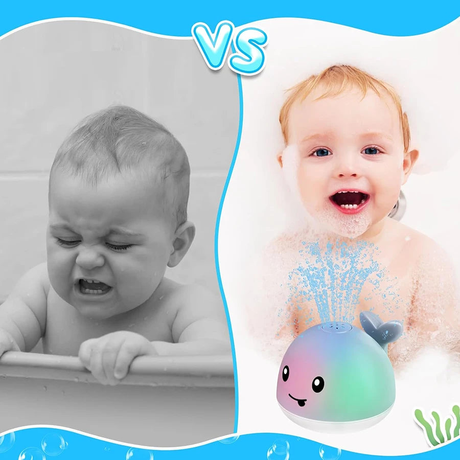 Light-Up Baby Whale Bath Toy – Sprinkler Fountain for Toddlers